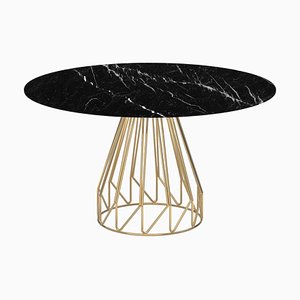 Madama Black Marquina Marble Table by LapiegaWD