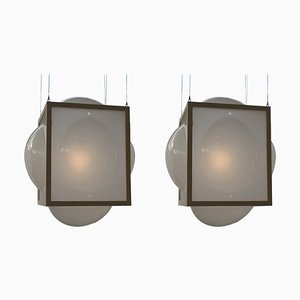 Large Hanging Curator Opaque Lamps by Studio Thier & Van Daalen, Set of 2