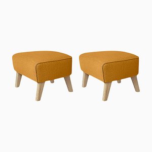 Set of Natural Oak Raf Simons Vidar 3 My Own Chair Footstool by Lassen