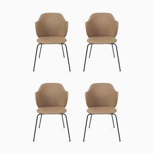 Brown Jupiter Chairs by Lassen, Set of 4