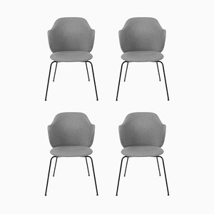 Chaises Jupiter Lassen Grises par Lassen, Set de 4