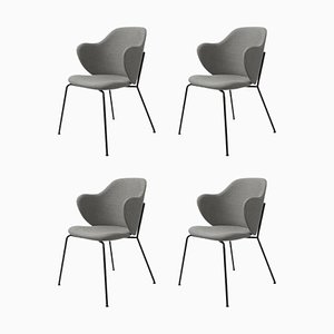 Grey Fiord Lassen Chairs by Lassen, Set of 4