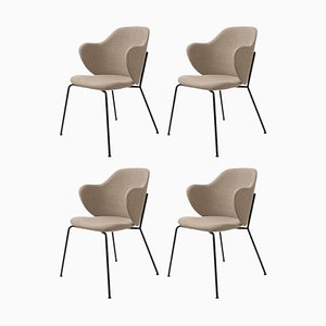 Set of 4 Beige Fiord Chairs by Lassen, Set of 4