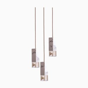 One Trio Hanging Lamp in Marble by Formaminima