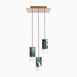 One Green Trio Hanging Lamp by Formaminima