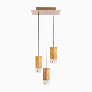 One Yellow Trio Hanging Lamp by Formaminima
