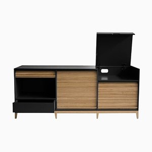Tapparelle Sideboard in Black by Colé Italia