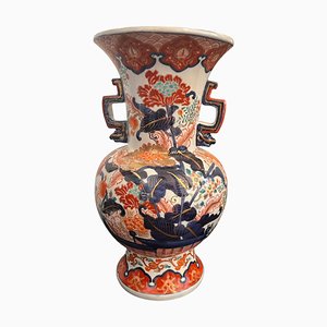 Vase Balustre en Porcelaine Imari, 19ème Siècle