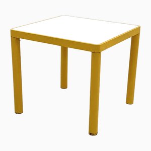 4 People Yellow Dining Table in Metal from Kartell, 1970s
