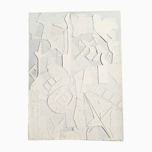 Marcel Janco, Bianco su bianco, Tecnica mista e gesso, 1960