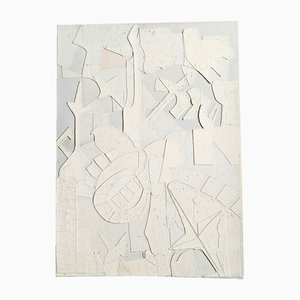 Marcel Janco, White on White, Mixed Media and Collage Plaster, 1960