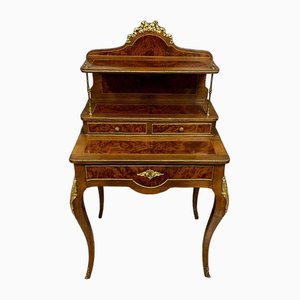 Louis XV Happiness of the Day of Lady Desk in Marquetry, 1880s