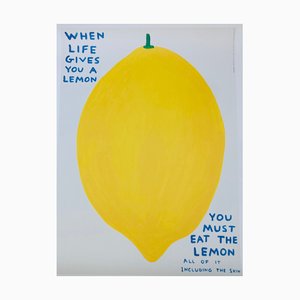 David Shrigley, Wenn das Leben dir eine Zitrone gibt, Lithografie