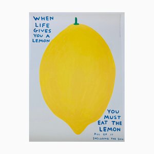 David Shrigley, When Life Gives You A Lemon, Lithographic Print