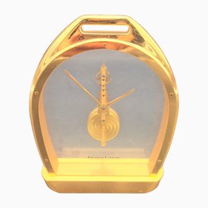 Reloj de mesa esqueleto Mid-Century de Jaeger-Lecoultre, años 70