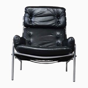 Fauteuil Nagoya Sz09 Noir par Martin Visser pour T Spectrum Netherlands, 1960s