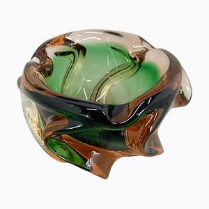Bohemian Art Glass Bowl/Ashtray attributed to Josef Hospodka, 1960s