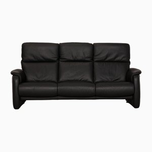 Three-Seater Longlife Leather Ergoline Sofa in Anthracite by Willi Schillig