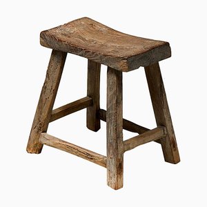 Rustic Travail Populaire Stool, France, Early 20th Century