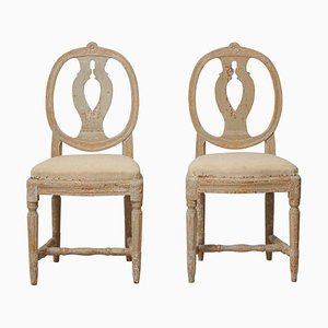 Swedish Gustavian Handmade Chairs, Set of 2