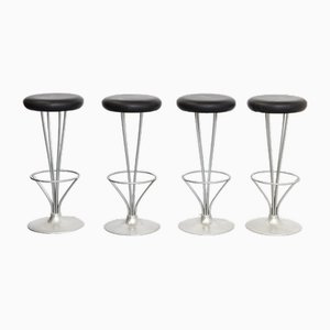 Bar Stool by Piet Hein for Fritz Hansen, Set of 4