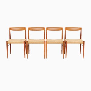 Mid-Century Teak Dining Chairs by Henry W. Klein for Bramin, 1960s, Set of 4