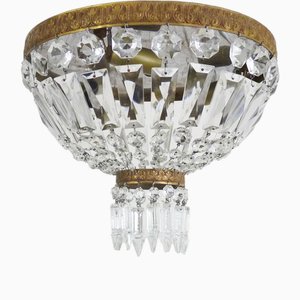 Vintage Louis XVI Deckenlampe aus Glas, 1960er