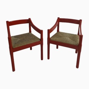 Carimate Dining Chairs attributed to Vico Magistretti for Cassina, 1960s, Set of 2