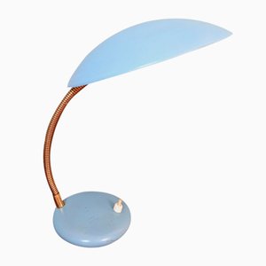 Blue Sky Lacquered Metal Lamp, 1960s