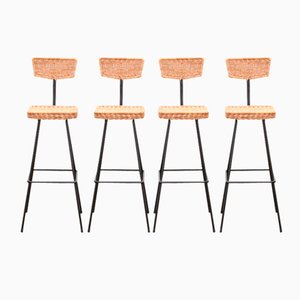 Bar Stools by Herta Maria Witzemann for Erwin Behr, Germany, 1950, Set of 4