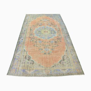 Tapis Oushak Floral Vintage d'Anatolie, 1960