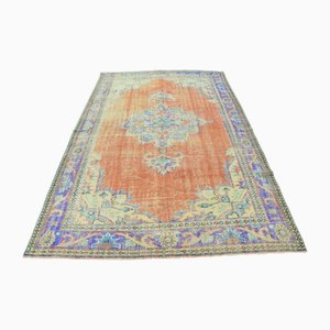 Turkish Oushak Neutral Rug, 1960s