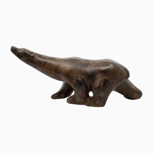Pierre Chenet, Polar Bear with Brown Patina, 2000s, Bronze