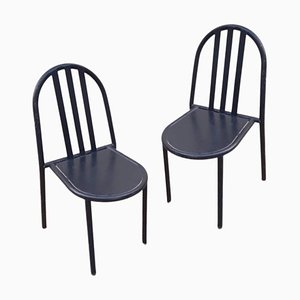 Stapelbare Stühle aus Metallrohr von Robert Mallet Stevens, 2er Set