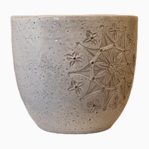 Jarrón bajo serie Seville de cerámica de Aldo Londi para Ceramiche Bitossi Montelupo, años 60