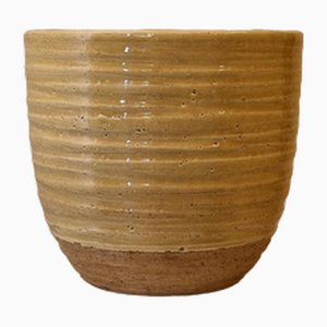 Jarrón bajo de cerámica de Ceramiche Bitossi Montelupo, años 70