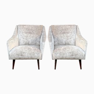 Set of Vintage Lounge Chairs in the style of Carlo De Carli, 1950s