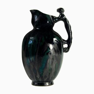 Belgian Art Nouveau Ceramic Vase, 1930s