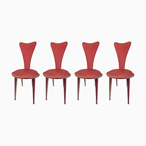 Dining Chairs attributed to Umberto Mascagni for Harrods, Italy, 1950s, Set of 4