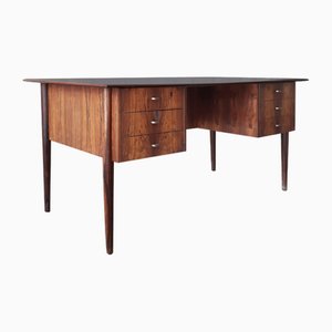 Schreibtisch mit 6 Schubladen und großem Regal, 1960er