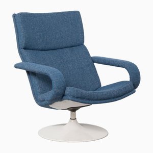 Armchair in Blue attributed to Geoffrey Harcourt for Artifort, 1970s