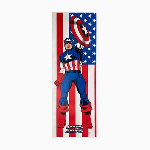 Affiche avec Panneau de Porte Captain America Marvel, 1991