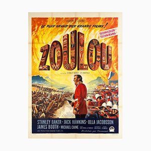 Affiche du Grand Film Zulu French. Roger Soubie, 1964