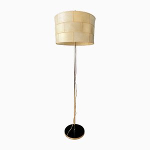 Mid-Century Leather Floor Lamp from Staff Leuchten, 1970s