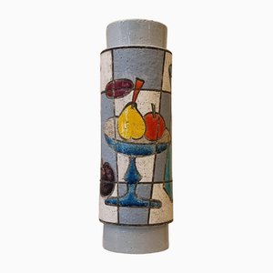 Keramik Vase mit Lampenfassung von Aldo Londi für Ceramiche Bitossi Montelupo, 1970er