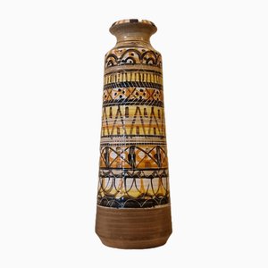 Keramik Vase mit Lampenfassung von Aldo Londi für Ceramiche Bitossi Montelupo, 70er Signiert, 1960