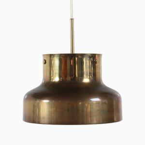 Bumling Pendant by Anders Pehrsson of Brass with Great Patina. Made by Studio Lyktan in Sweden, 1970s from Ateljé Lyktan