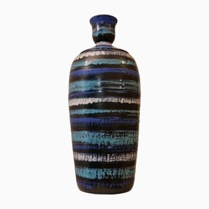 Große Keramik Vase mit Lampenfassung von Aldo Londi für Ceramiche Bitossi Montelupo, 1970er