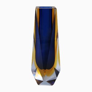 Italian Blue Vase by Mandruzzato, 1960s