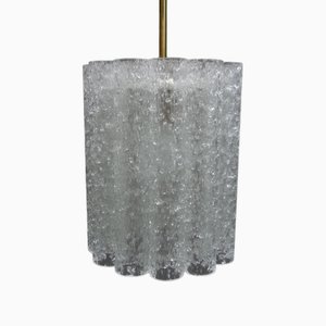 Ice Glass Ceiling Lamp from Doria Leuchten, 1960s